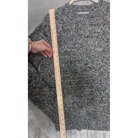 Jack Spade New York Marled Crew-Neck Sweater Grey/Black Sz Small 100% wool - Picture 5 of 6